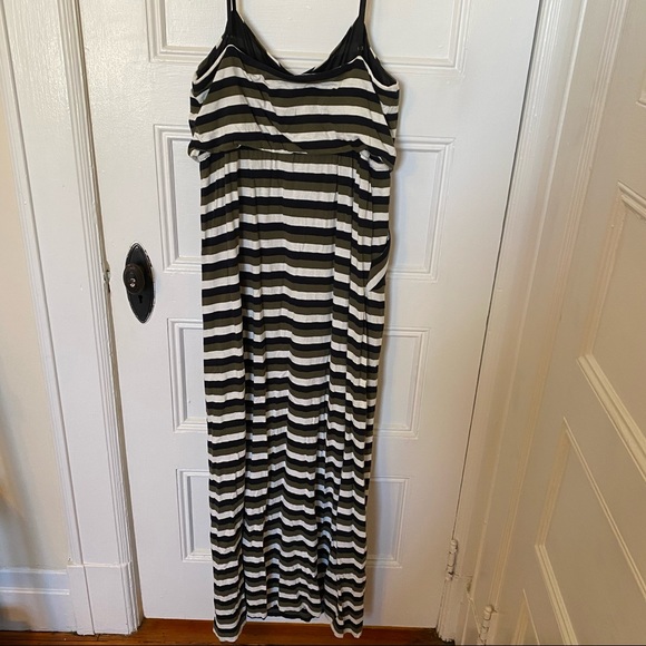 Anthropologie Addison Story Striped Maxi Dress M - Picture 8 of 9